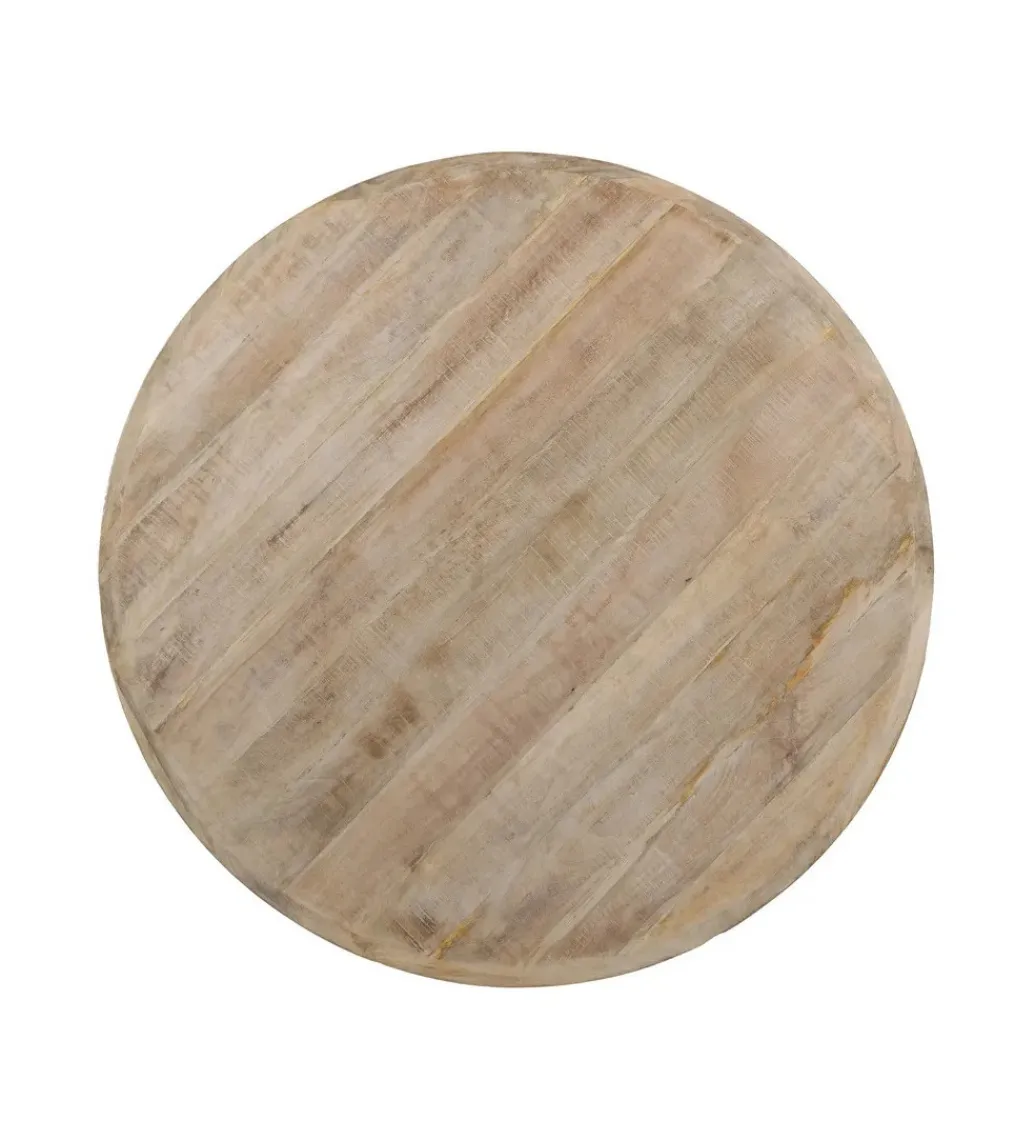 Stół WORNMIN 120 cm drewno mango przecierana biel*Zona-Design Discount
