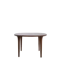 Stół ZALE 120 cm drewno akcja ciemny brązowy*L&L Clearance