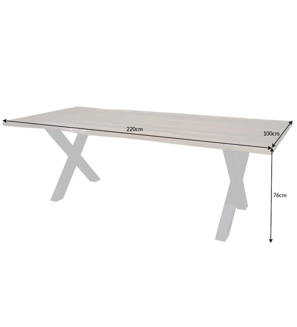 Stół ZAMBEZI Amazonas X 180 cm drewno Sheesham*Invicta Interior