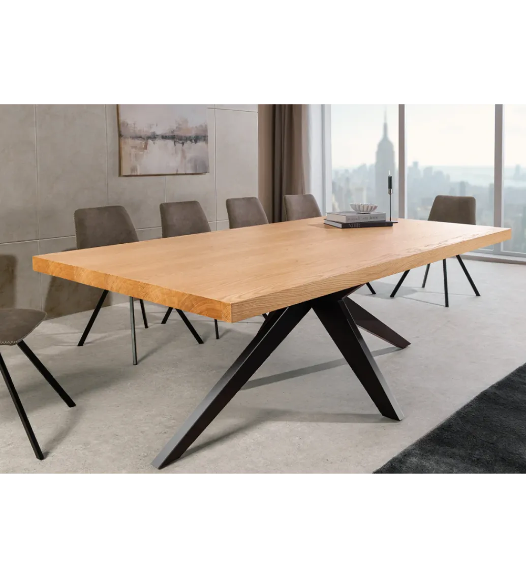 Stół ZEZUS 200 cm kolor naturalnego dębu*Invicta Interior