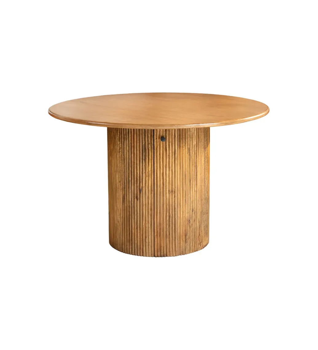 Stół z szafką TRES CHIC 120 cm drewno mango brązowy*Invicta Interior New
