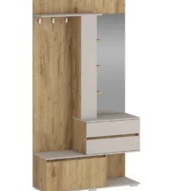 Szafa BAFRA 223 cm garderoba w optyce złotego dębu kaszmir*Halmar Best