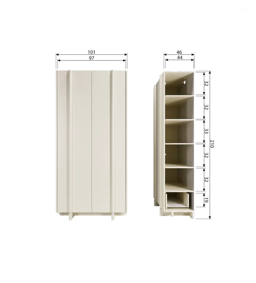 Szafa BASU 210 cm drewno sosny dust*WOOOD Sale
