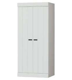 Szafa CONNECT 175 cm drewno sosny biała*WOOOD Best