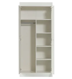 Szafa CONNECT 175 cm drewno sosny biała*WOOOD Best