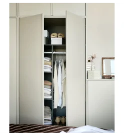 Szafa DAILY 200 x 100 cm drewno sosny szara*WOOOD Clearance
