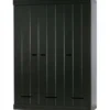 Szafa DRAWER 195 x 140 cm drewno sosna czarna*WOOOD Discount