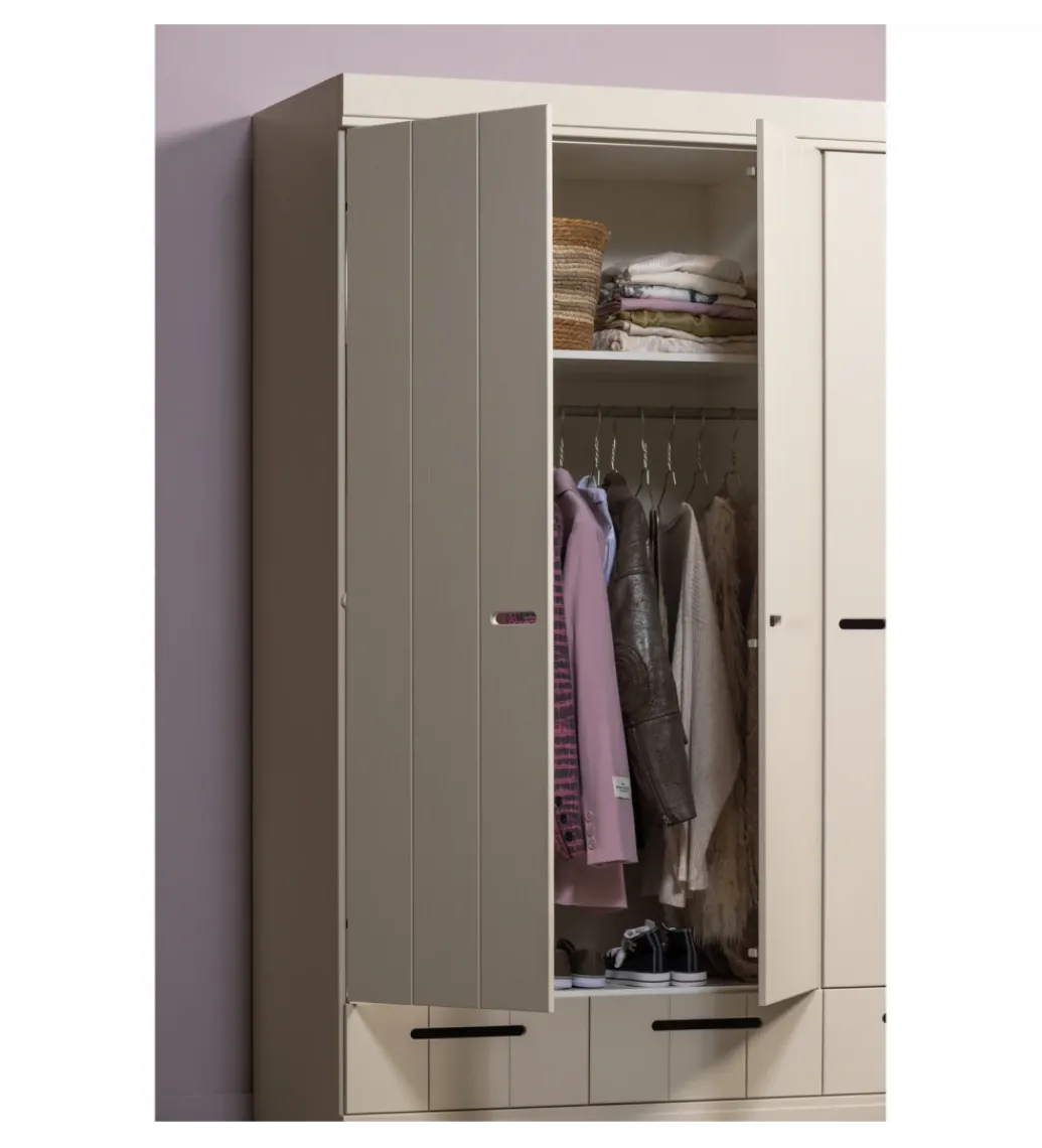 Szafa DRAWER 195 x 140 cm drewno sosna dust*WOOOD