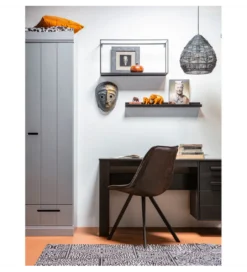 Szafa DRAWER 195 x 94 cm drewno sosna szara*WOOOD Sale