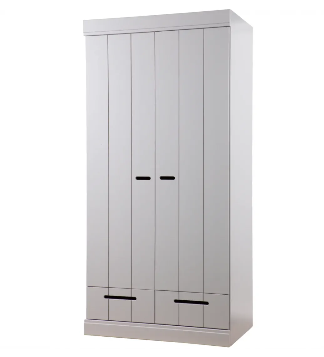 Szafa DRAWER 195 x 94 cm drewno sosna szara*WOOOD Sale
