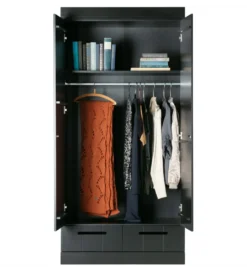 Szafa DRAWER 195 x 94 cm  drewno sosna czarna*WOOOD Hot