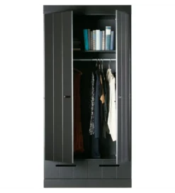 Szafa DRAWER 195 x 94 cm  drewno sosna czarna*WOOOD Hot