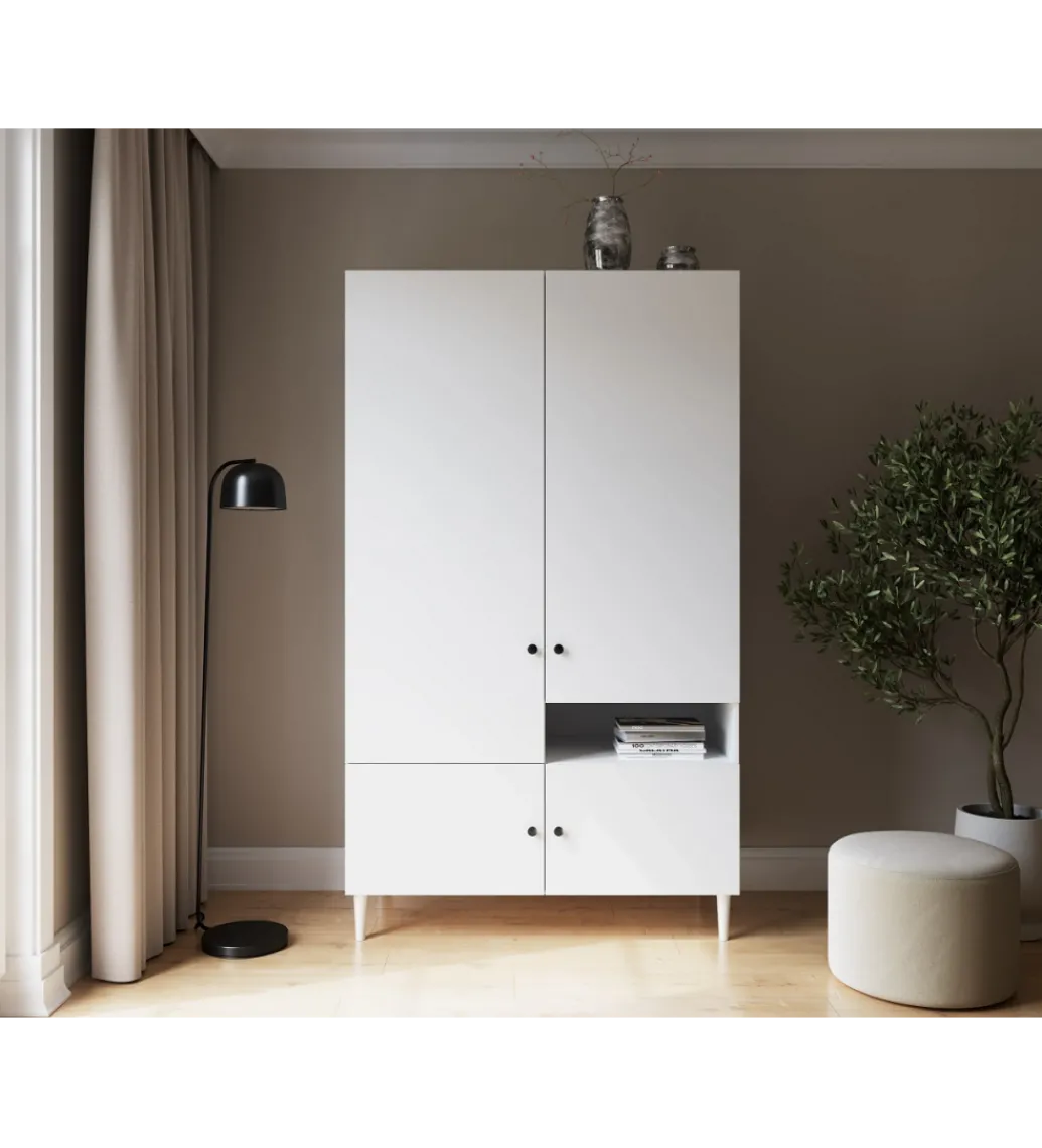 Szafa DULLUM 120 cm biały*ELTAP