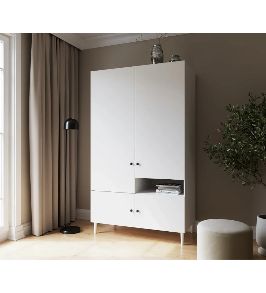 Szafa DULLUM 120 cm biały*ELTAP