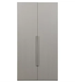 Szafa dwudrzwiowa RENS 110 cm dekor orzechowy szara*WOOOD Clearance