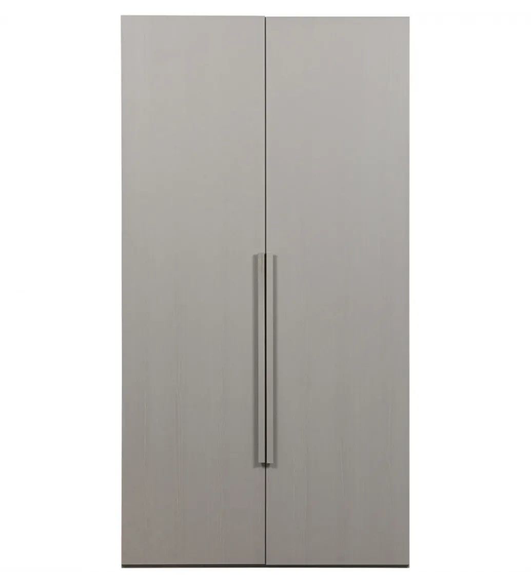 Szafa dwudrzwiowa RENS 110 cm dekor orzechowy szara*WOOOD Clearance