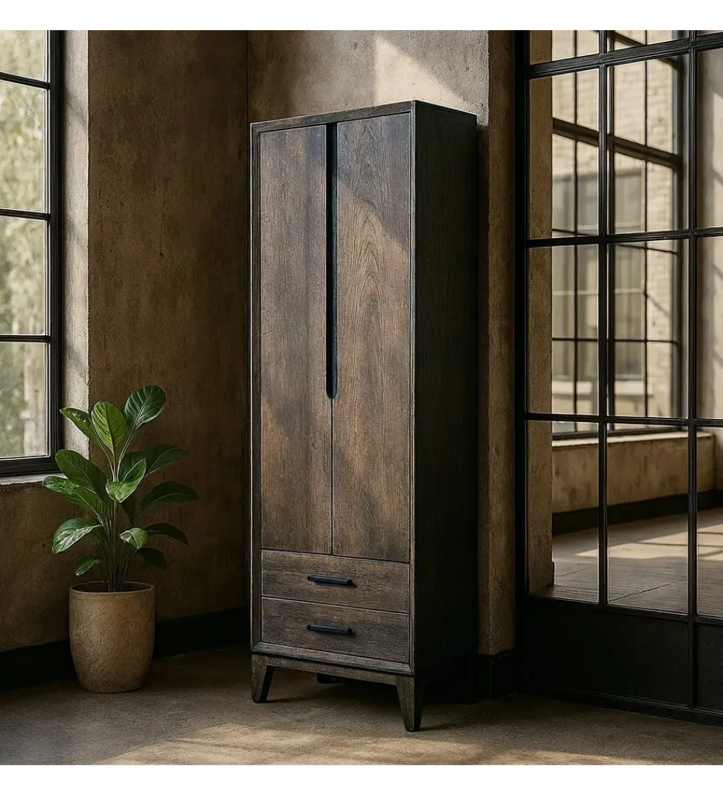 Szafa KILIAN 200 cm drewno mango brązowy*Zona-Design New