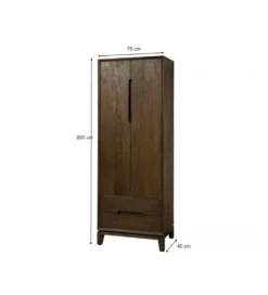 Szafa KORTE 75 cm drewno mango brąz*LF-Design Sale