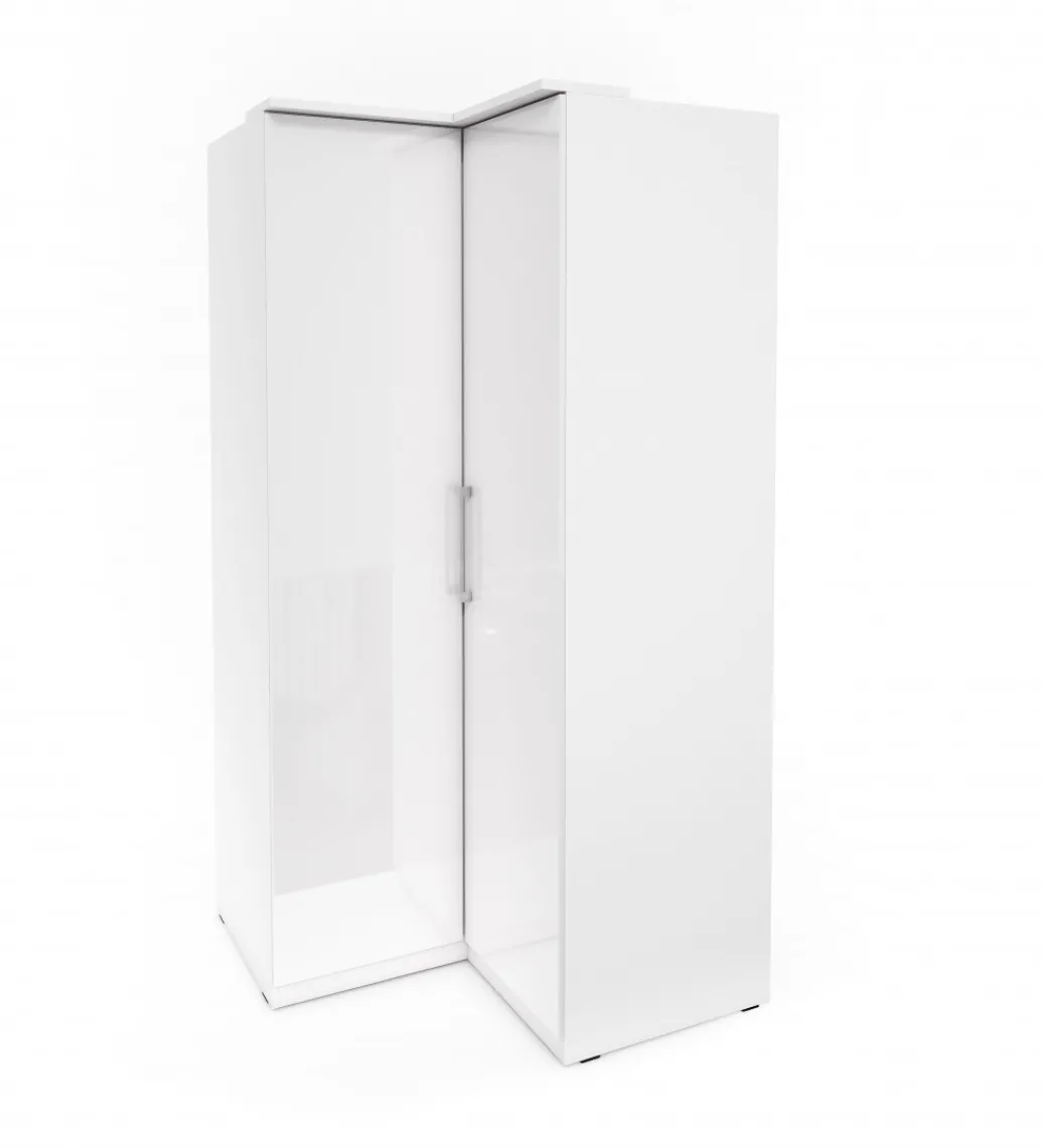 Szafa narożna OPTIMA 109 cm biała*Helvetia Online