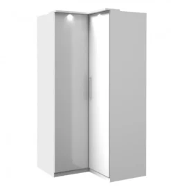 Szafa narożna OPTIMA 109 cm biała*Helvetia Online