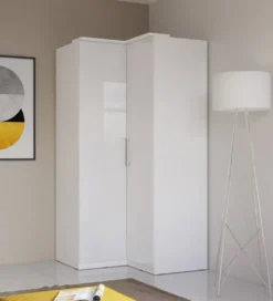 Szafa narożna OPTIMA 109 cm biała*Helvetia Online