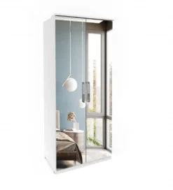Szafa OPTIMA 90 cm biała z lustrami*Helvetia Online