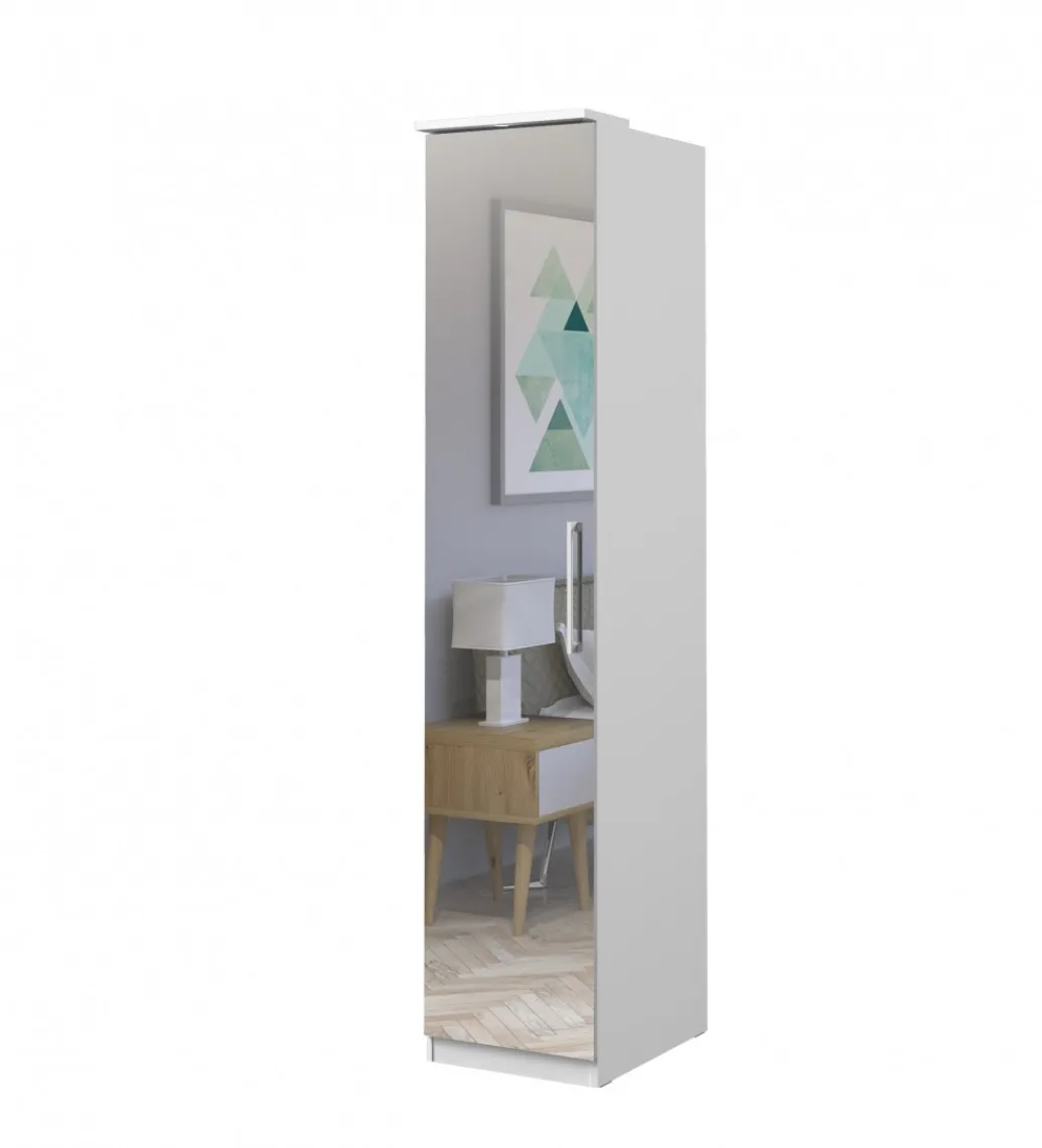 Szafa OPTIMA 45 cm biała z lustrem*Helvetia