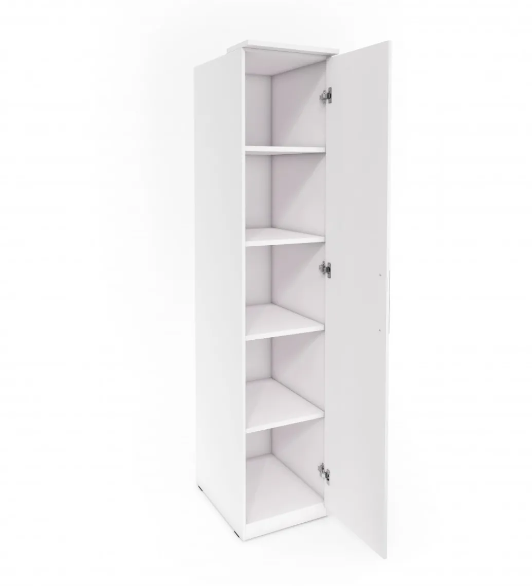 Szafa OPTIMA 45 cm biała z lustrem*Helvetia