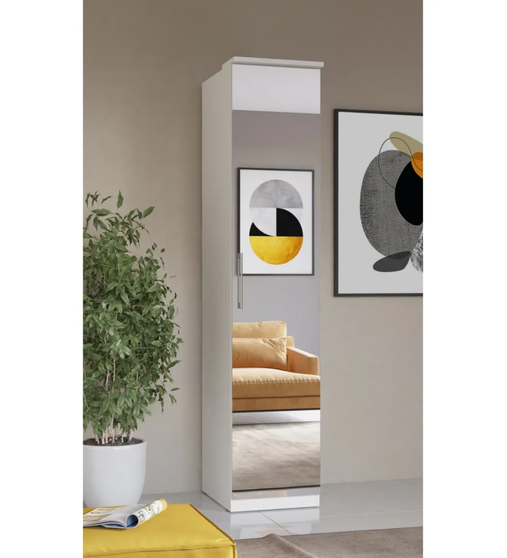 Szafa OPTIMA 45 cm biała z lustrem*Helvetia