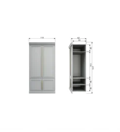 Szafa ORGANIZE 44 cm drewno sosny mist*WOOOD Outlet