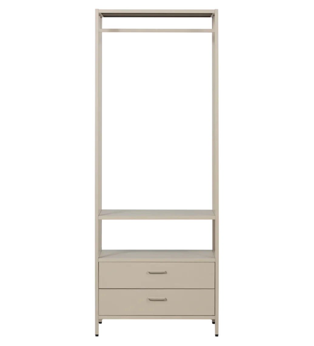Szafa otwarta FERRIS 185 x 70 cm piaskowa*WOOOD Discount