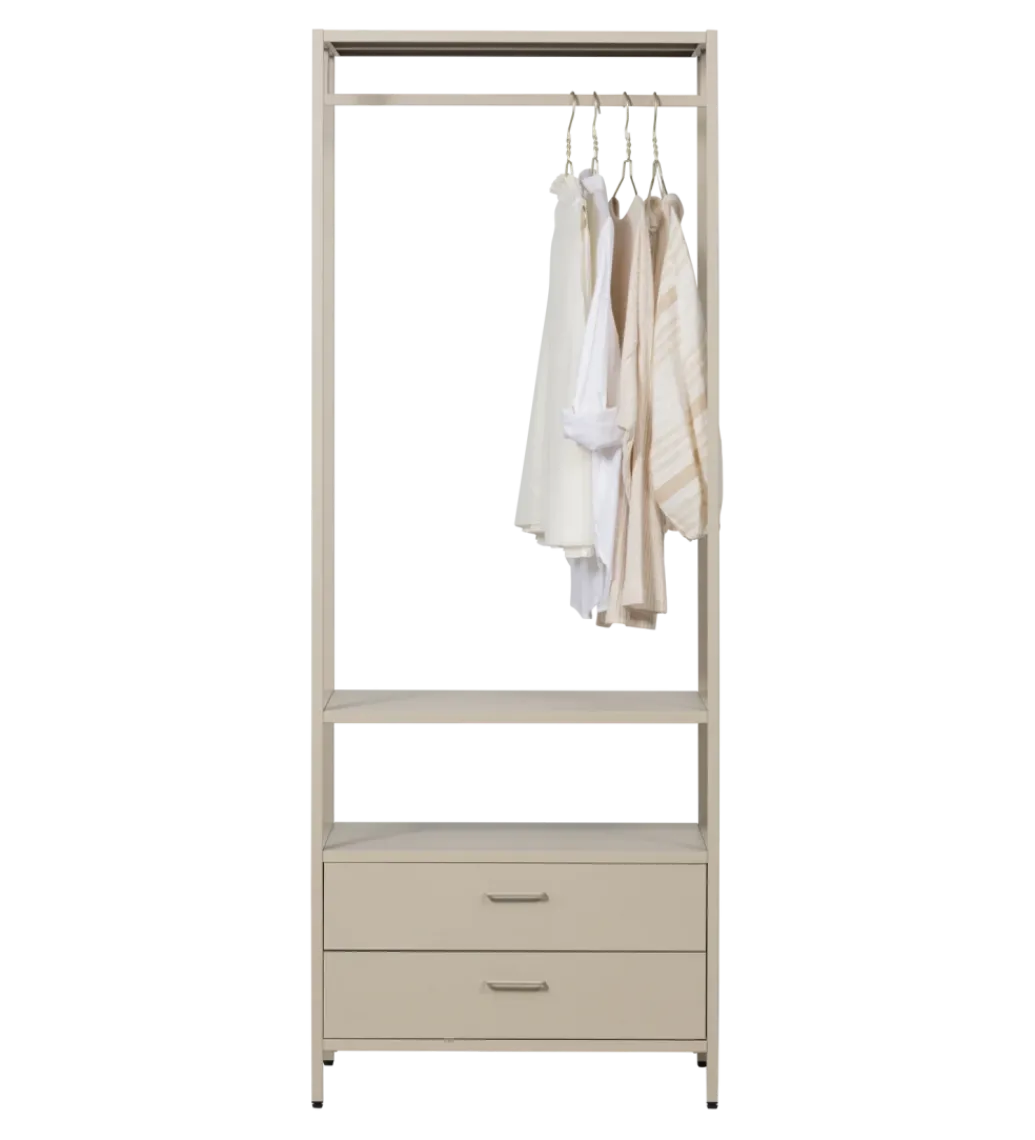 Szafa otwarta FERRIS 185 x 70 cm piaskowa*WOOOD Discount