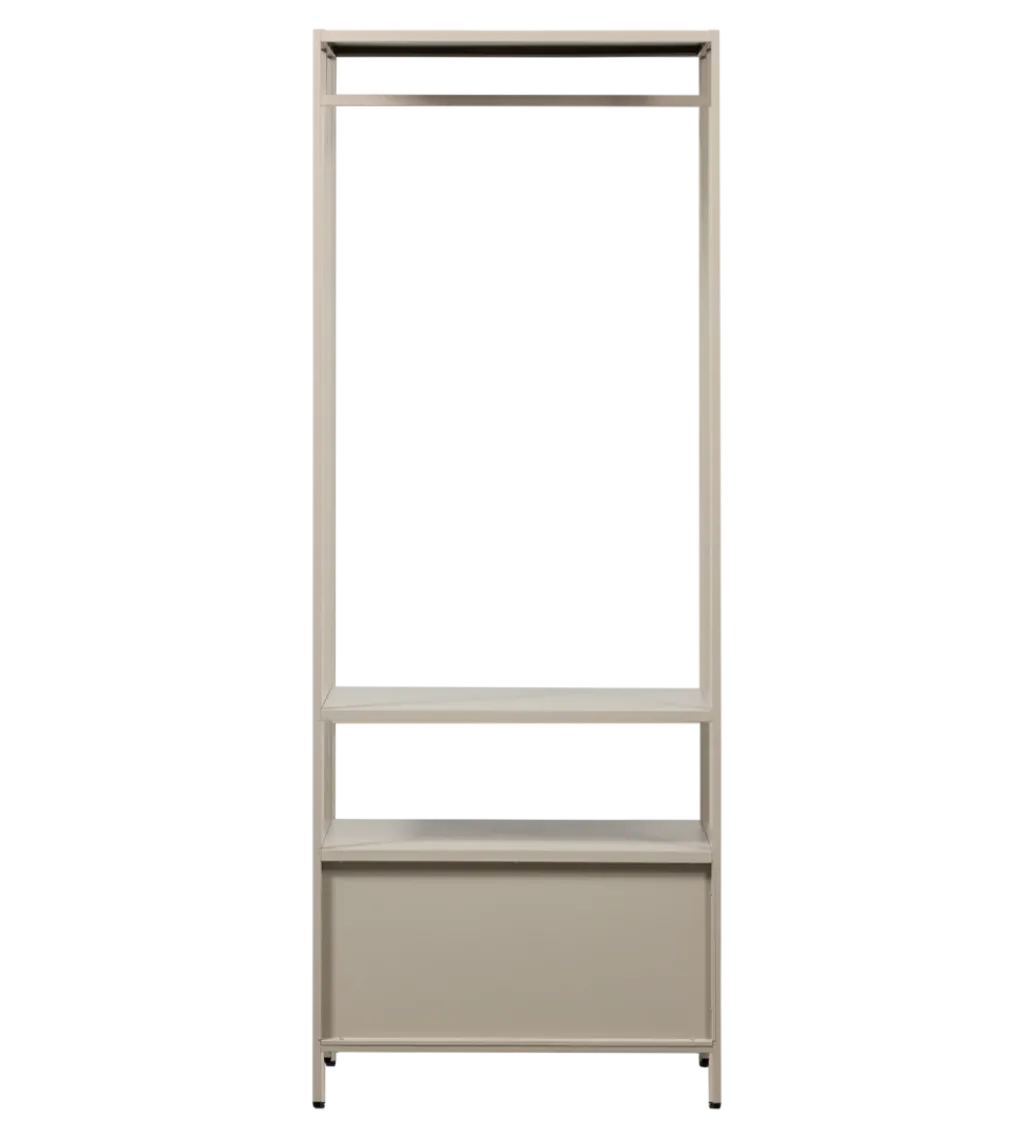 Szafa otwarta FERRIS 185 x 70 cm piaskowa*WOOOD Discount