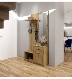 Szafa PERGO 90 cm naturalna*Halmar Best