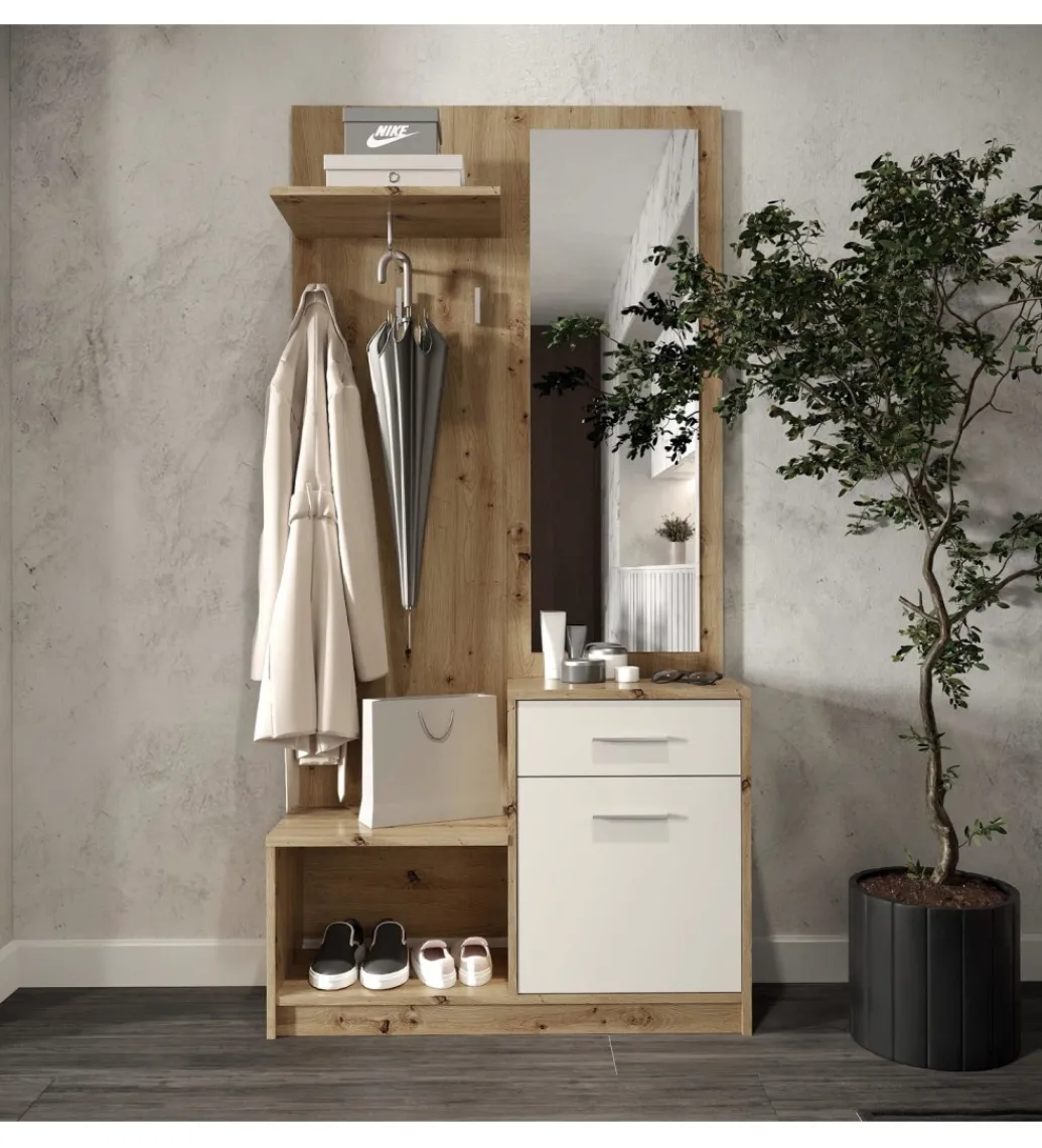Szafa PERGO 90 cm naturalna biała*Halmar Online