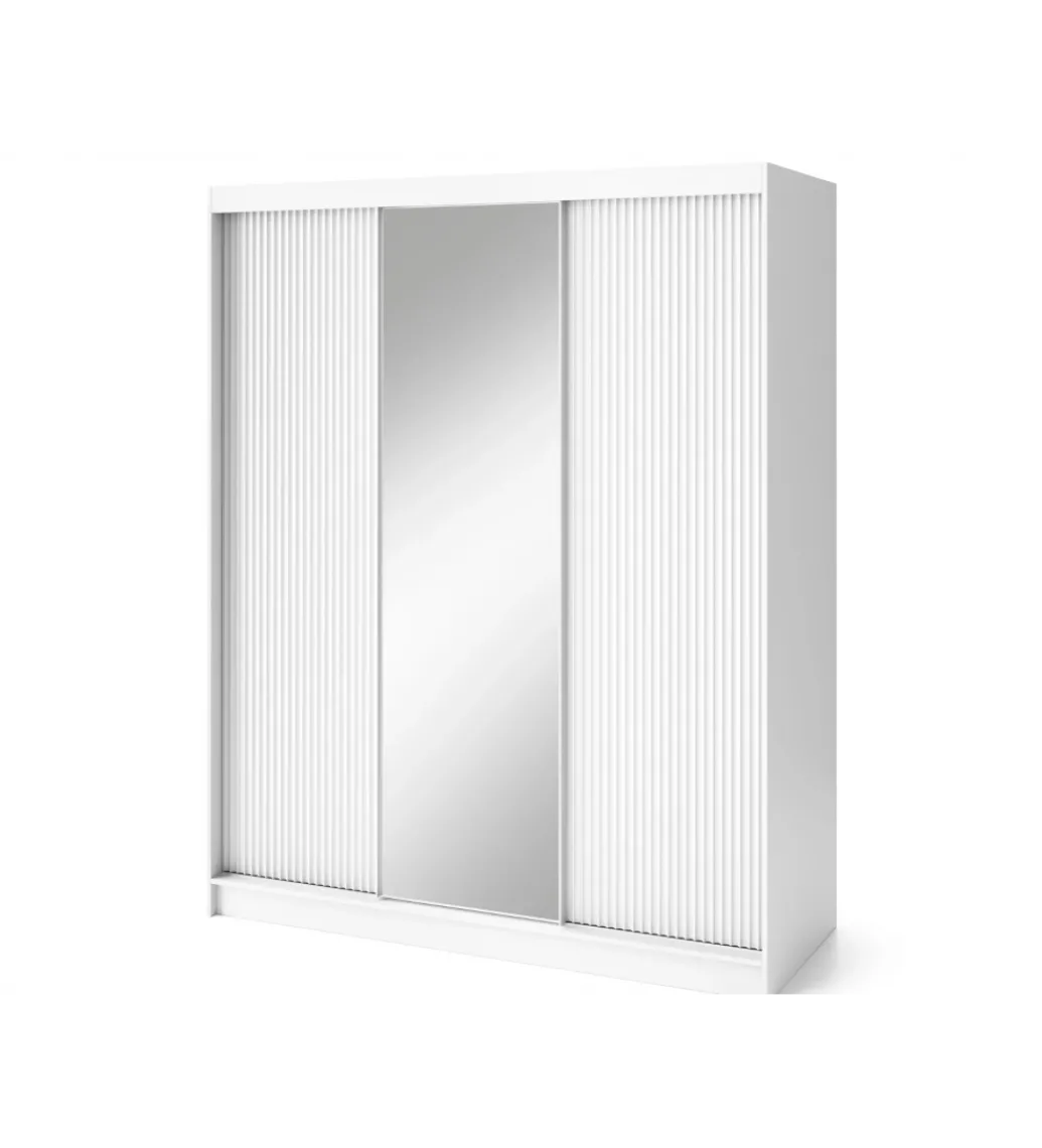 Szafa przesuwna BIANCCO III z lustrem 180 cm biały*ELTAP New