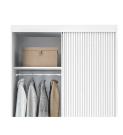 Szafa przesuwna BIANCCO II z lustrem 120 cm biały*ELTAP Discount
