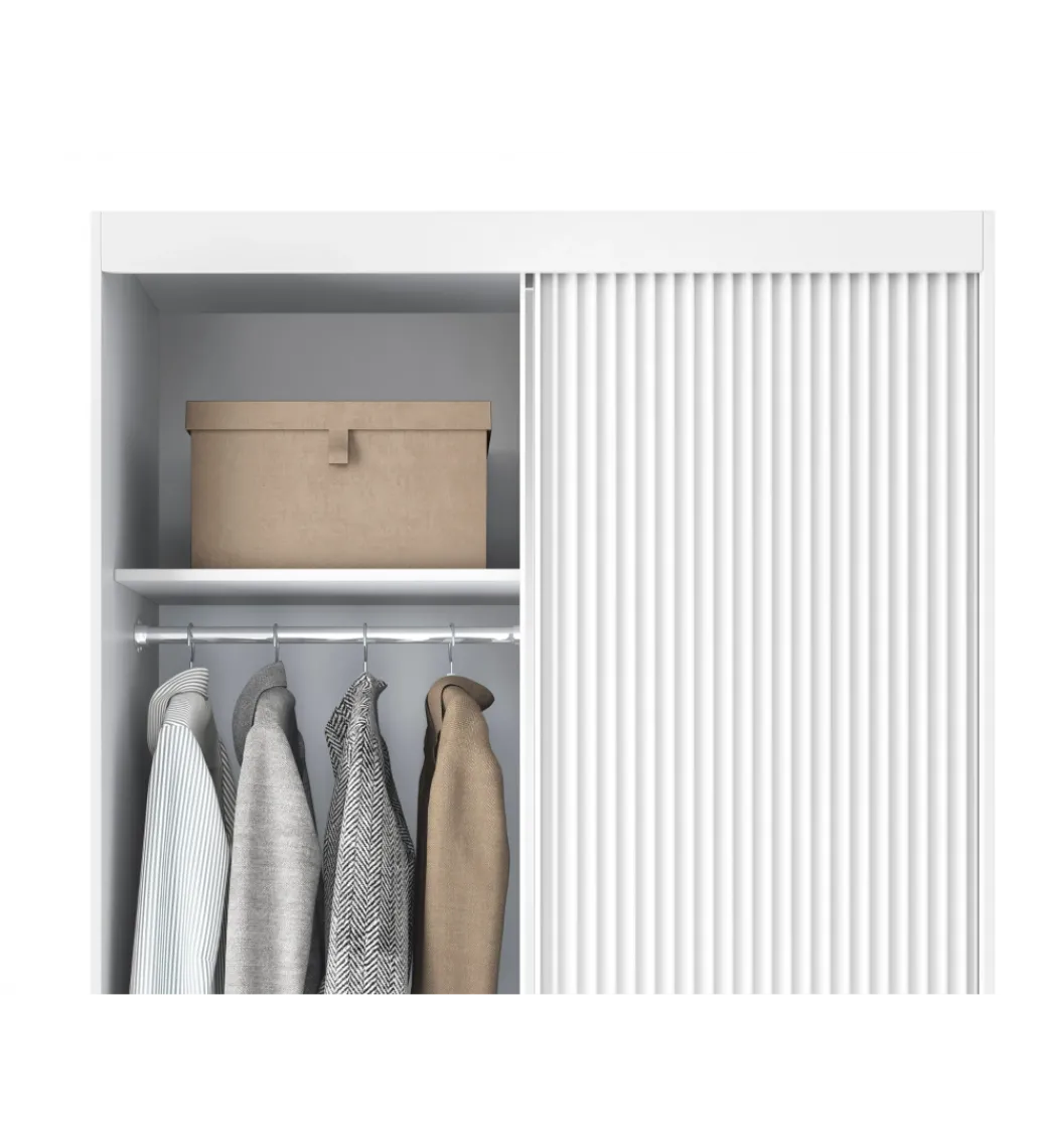 Szafa przesuwna BIANCCO II z lustrem 120 cm biały*ELTAP Discount