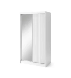 Szafa przesuwna BIANCCO II z lustrem 120 cm biały*ELTAP Discount