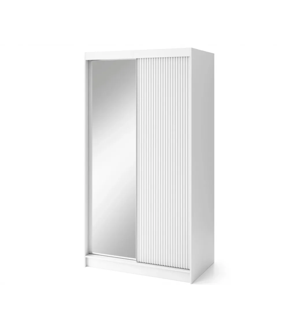 Szafa przesuwna BIANCCO II z lustrem 120 cm biały*ELTAP Discount