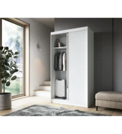 Szafa przesuwna BIANCCO II z lustrem 120 cm biały*ELTAP Discount