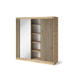 Szafa przesuwna EMERIO III 180 cm kolor dąb artisan*ELTAP Outlet