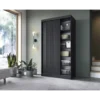 Szafa przesuwna PRESCCO II 120 cm czarny*ELTAP