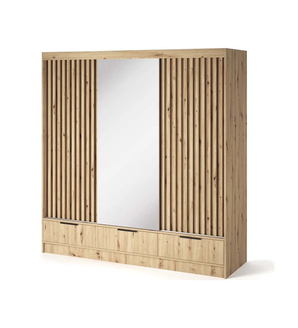 Szafa przesuwna VOODI III 180 cm kolor dąb artisan*ELTAP Online