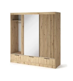 Szafa przesuwna VOODI III 180 cm kolor dąb artisan*ELTAP Online