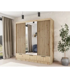 Szafa przesuwna VOODI III 180 cm kolor dąb artisan*ELTAP Online