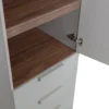 Szafa RENS 55 cm dekor orzechowy szara*WOOOD Best