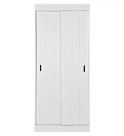 Szafa ROW 195 cm drewno sosny biała*WOOOD Outlet