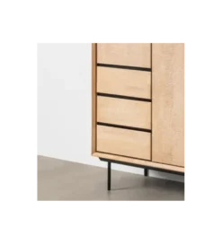 Szafa SINTRA 204 cm drewno kauczuk naturalna*Zona-Design Online
