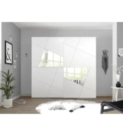 Szafa VITTORIA 243 cm x 230 cm biała*MCA Linia Włoska Outlet